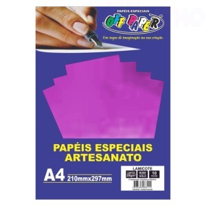 PAPEL LAMICOTE ROSE GOLD A4 250G 10FLS OFF PAPER