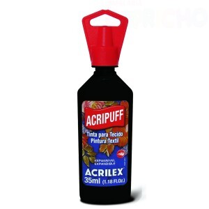 TINTA TECIDO ACRIPUFF 35ML PRETO