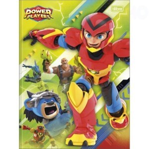 CADERNO 1/4 BROCHURA 80FOLHAS POWER PLAYER